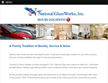 Tablet Screenshot of nationalglassworks.com